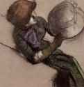У модистки. 1885 - 460 x 600 cm Пастель на бумаге Частное собрание Франция