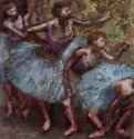 Четыре балерины за кулисами. 1903 - 750 x 610 мм Пастель на бумаге Базель. Собрание Бейелер Франция