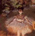 Балерина с букетом, 1876 г. - Бумага, пастель. Частное собрание. Франция.