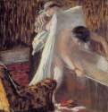 Женщина, выходящая из ванной, 1876 - 1877 г. - Бумага, пастель. Орсэ. Париж. Франция.