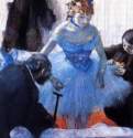 Раздевалка балерин, 1878 г. - Пастель. Частное собрание. Франция.