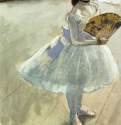 Балерина с веером, 1879 г. - Пастель. Частное собрание. Франция.