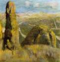 Пейзаж, 1890 - 1892 г. - Бумага, пастель. Музей Искусств. Хьюстон. Франция.