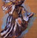 Русская балерина, 1895 г. - Бумага, уголь, пастель. Частное собрание. Франция.