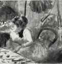 Близость. 1877-1878 - 120 х 160 мм Монотипия, оттиск чёрным на белой бумаге Копенгаген. Государственный художественный музей, Королевское собрание графики Франция