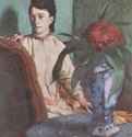 Сидящая женщина с вазой (Мадемуазель Э. Мюссон) - 187275 x 54 смХолст, маслоИмпрессионизмФранцияПариж. Музей Орсэ