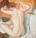 Женщина за туалетом - 1885 *52 x 51 смПастельИмпрессионизмФранцияМосква. ГМИИ им. А. С. Пушкина