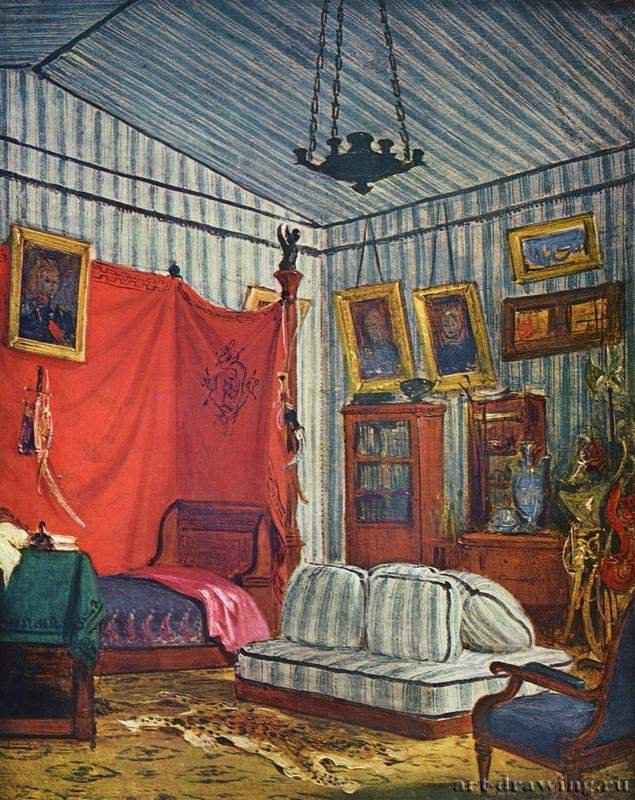 Спальня графа де Морне - 1831-183241 x 33 смХолст, маслоРомантизмФранцияПариж. Лувр