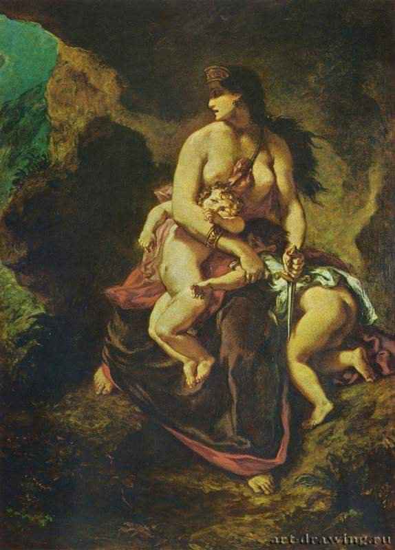Медея - 186276 x 165 смХолст, маслоРомантизмФранцияЛилль. Музей изящных искусств