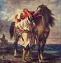 Марокканец, седлающий коня - 185556 x 47 смХолст, маслоРомантизмФранцияСанкт-Петербург. Государственный Эрмитаж
