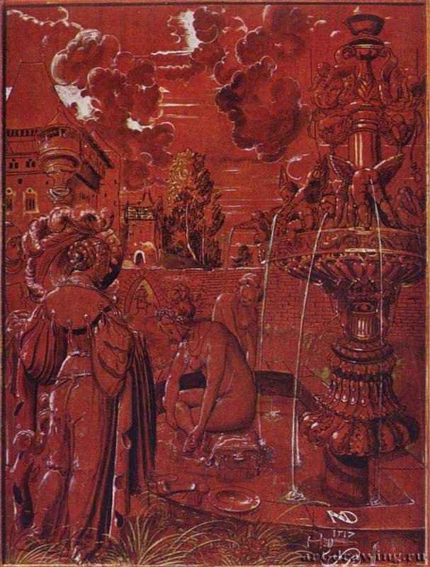 Купающаяся женщина - 151737 x 28 смДеревоВозрождениеШвейцарияБазель. Художественный музей