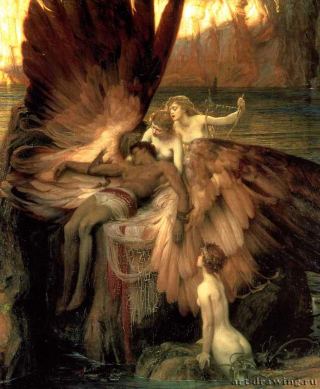Оплакивание Икара, 1898 г. - Холст, масло; 182,9 х 155,6 см. Лондон. Галерея Тейт.