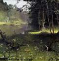Лесная река - Холст, масло; 69 х 106 см. Россия.
