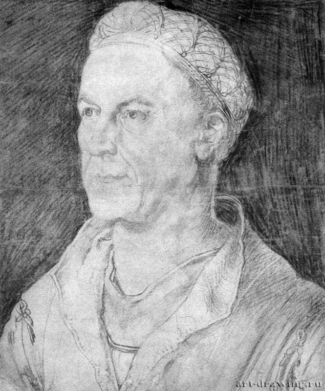 Портрет Якоба Фуггера. 1518 - 35 x 29,2 Уголь (или мел) на бумаге Гравюрный кабинет Берлин
