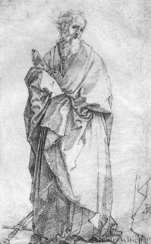 Святой Павел 1514 - 22 x 13,3 Перо на бумаге Собрание Винтер Вена
