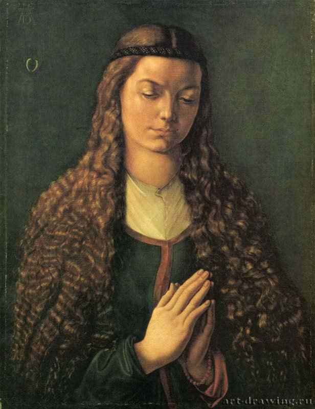 Девушка с распущенными волосами - 149756 x 43 смХолстВозрождениеГерманияФранкфурт-на-Майне. Штеделевский художественный институт