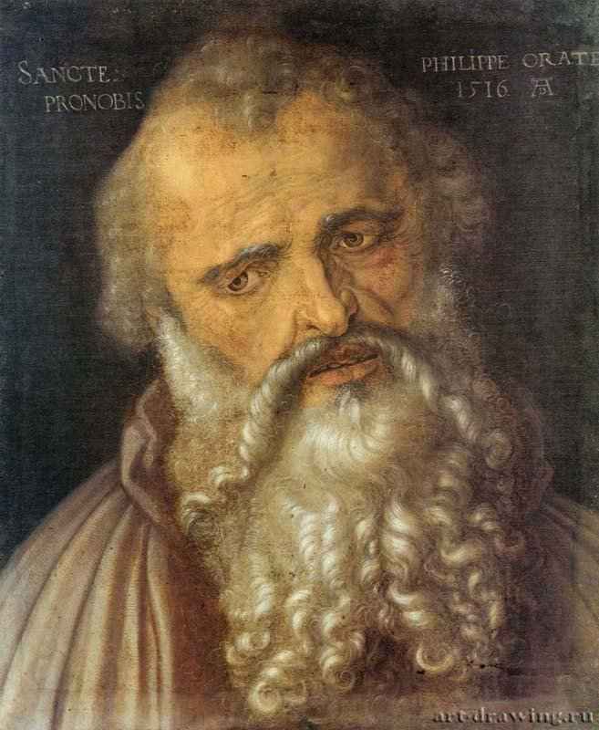 Апостол Филипп - 151646 x 38 смХолстВозрождениеГерманияФлоренция. Галерея Уффици