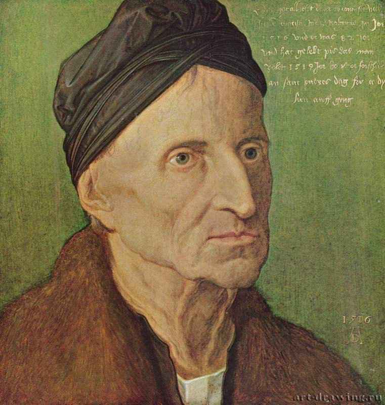 Портрет Михаэля Вольгемута - 151629 x 27 смДеревоВозрождениеГерманияНюрнберг. Национальный музей Германии