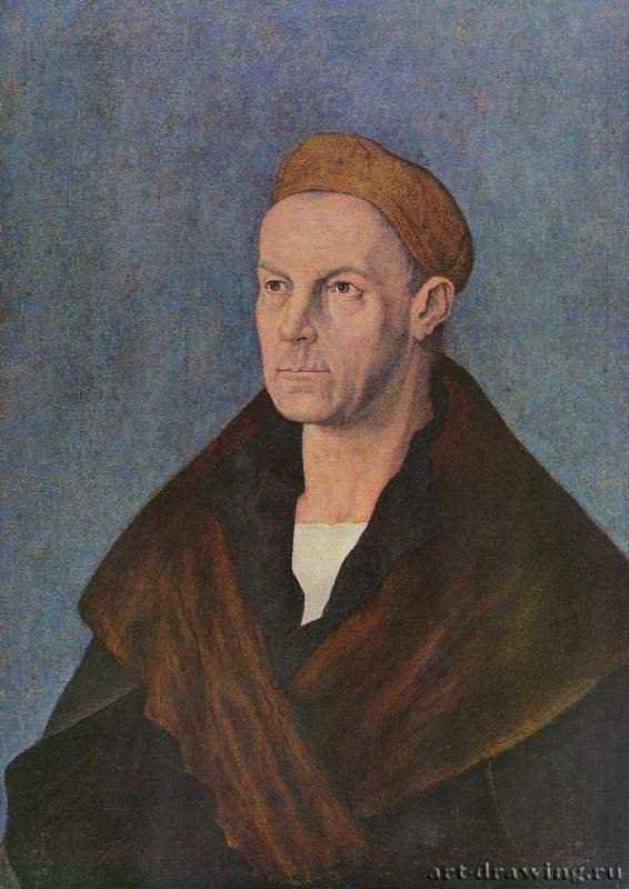 Портрет Якоба Фуггера - 1519 *68 x 52 смХолст, водные краскиВозрождениеГерманияАугсбург. Государственная галерея, городское художественное собрание