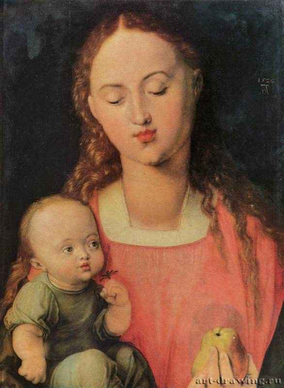 Мария с младенцем - 152643 x 32 смДеревоВозрождениеГерманияФлоренция. Галерея Уффици