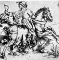 Большой гонец. 1494-1495 - 10 х 11,3 Резцовая гравюра на меди Гравюрный кабинет Государственных художественных собраний Дрезден