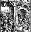 Серия "Жизнь Марии". Поклонение волхвов. 1503 - 29,5 х 21 Ксилография