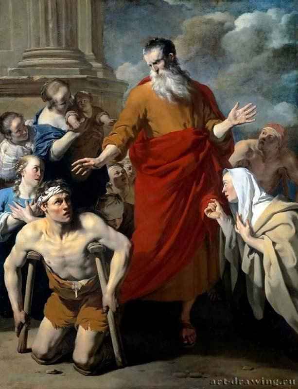Апостол Павел исцеляет калеку в Листре. 1663 - Холст, масло 179 x 139 Риксмузеум Амстердам