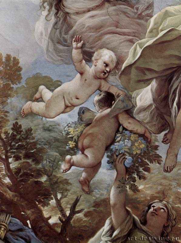 Фрески из галереи Палаццо Медичи-Риккарди (Флоренция). Умеренность. Фрагмент - 1684-1686ФрескаБароккоИталияФлоренция. Палаццо Медичи-Риккарди