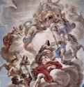 Фрески из галереи Палаццо Медичи-Риккарди (Флоренция). Триумф Медичи на облаках Олимпа - 1684-1686ФрескаБароккоИталияФлоренция. Палаццо Медичи-Риккарди