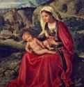 Мария с младенцем на фоне пейзажа - 1500-151044 x 36,5 смДерево, маслоВозрождениеИталияСанкт-Петербург. Государственный Эрмитаж