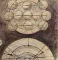 Фриз с гризайлями с изображениями "семи свободных искусств" и механики в Каза Пеллиццари (Кастельфранко, Венето). Арифметика - 1500-1510 *ФрескаВозрождениеИталияКастельфранко. Каза Пеллидзари
