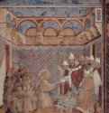 Цикл фресок о жизни св. Франциска Ассизского. Подтверждение орденского устава папой Иннокентием - 1296-1298ФрескаГотика, раннее ВозрождениеИталияАссизи. Сан Франческо, верхняя церковь