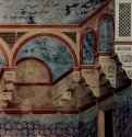 Цикл фресок о жизни св. Франциска Ассизского. Подтверждение орденского устава папой Иннокентием. Фрагмент. Архитектурная деталь - 1296-1298ФрескаГотика, раннее ВозрождениеИталияАссизи. Сан Франческо, верхняя церковь