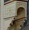 Цикл фресок капеллы Арена в Падуе (капелла Скровеньи). Изгнание торгующих из храма. Фрагмент. Архитектурная деталь - 1304-1306ФрескаГотика, раннее ВозрождениеИталияПадуя. Капелла Скровеньи алл'Арена
