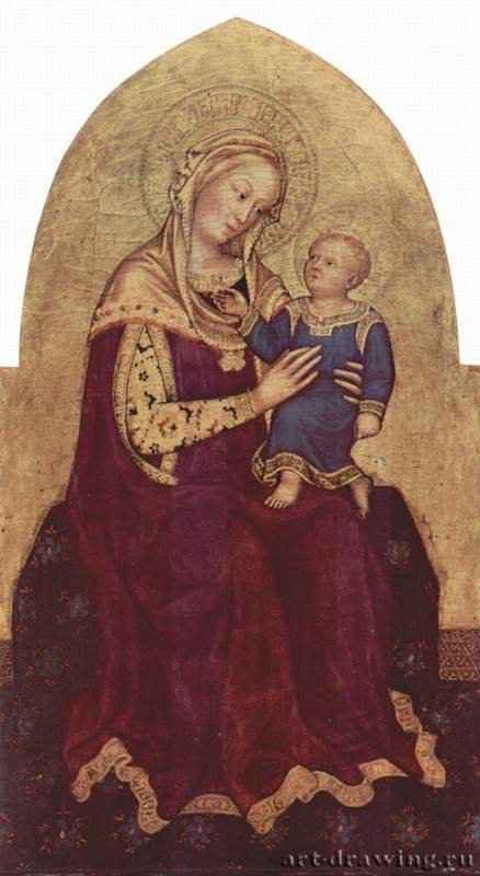 Мадонна - 1420-142795 x 57 смДеревоГотикаИталияВашингтон. Национальная картинная галерея