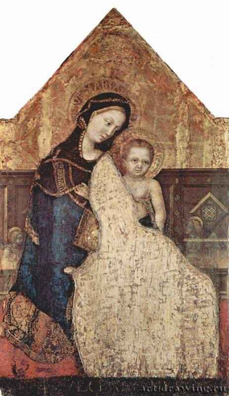 Мадонна - 1420-1427119 x 73 смДеревоГотикаИталияВеллетри. Соборный капитулПервоначально в Санти Косма э Дамиано в Риме, атрибуция ненадежна