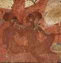 Настенная роспись из Эль-Амарны, Две дочери Аменофиса IV. 1375-1358 до н.э. - 30 x 41 смФрескаЕгипетОксфорд. Музей Эшмолеан