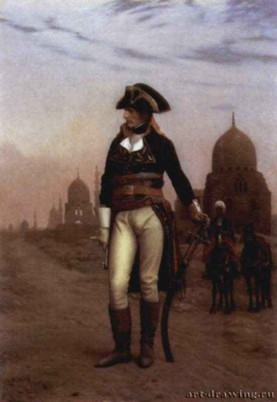 Генерал Бонапарт в Каире. 1863 - Дерево, масло. Неоклассицизм. Франция. Принстон. Музей искусств Принстонского университета.