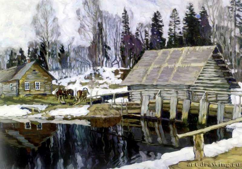 Жуковский, Станислав Юлианович: Плотина, 1900.