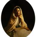 Портрет М. И. Аврориной, 1845, 1851 г. - Холст, масло; 101 х 82 (овал) см. Государственная Третьяковская галерея. Москва. Россия.