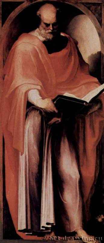 Св. Марк. 1538 - 197 x 88 смДерево, маслоМаньеризмИталияПиза. Кафедральный собор