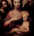 Мадонна и Иоанн Креститель. 1540 - 300 x 174 смДеревоМаньеризмИталияРим. Национальная галерея античного искусства
