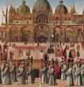 Процессия на площади Сан Марко. 1496 - 367 x 745 смХолстВозрождениеИталияВенеция. Галерея Академии