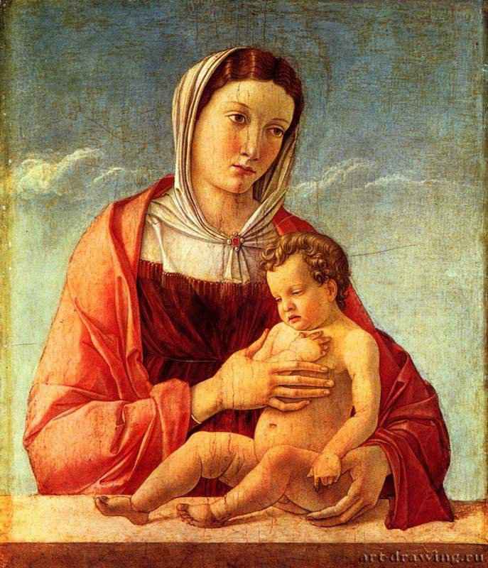 Мадонна с младенцем. 1465 * - 52 x 42,5 смДеревоВозрождениеИталияВенеция. Музей Коррер