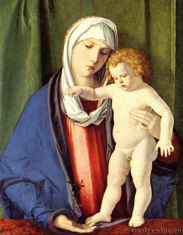 Мадонна с младенцем. 1480 * - 65 x 48 смДеревоВозрождениеИталияГлазго. Картинная галерея и музей