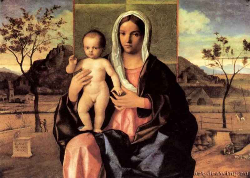 Мадонна с младенцем. 1468 - 85 x 115 см. Холст, масло. Милан. Пинакотека Брера.