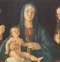 Мадонна с двумя святыми. 1500 * - 58 x 107 смДеревоВозрождениеИталияВенеция. Галерея Академии