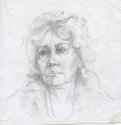 Портрет женщины, 2009 г. - Карандаш, бумага; 20,32 x 20,42 см. Частная коллекция. Москва. Россия.