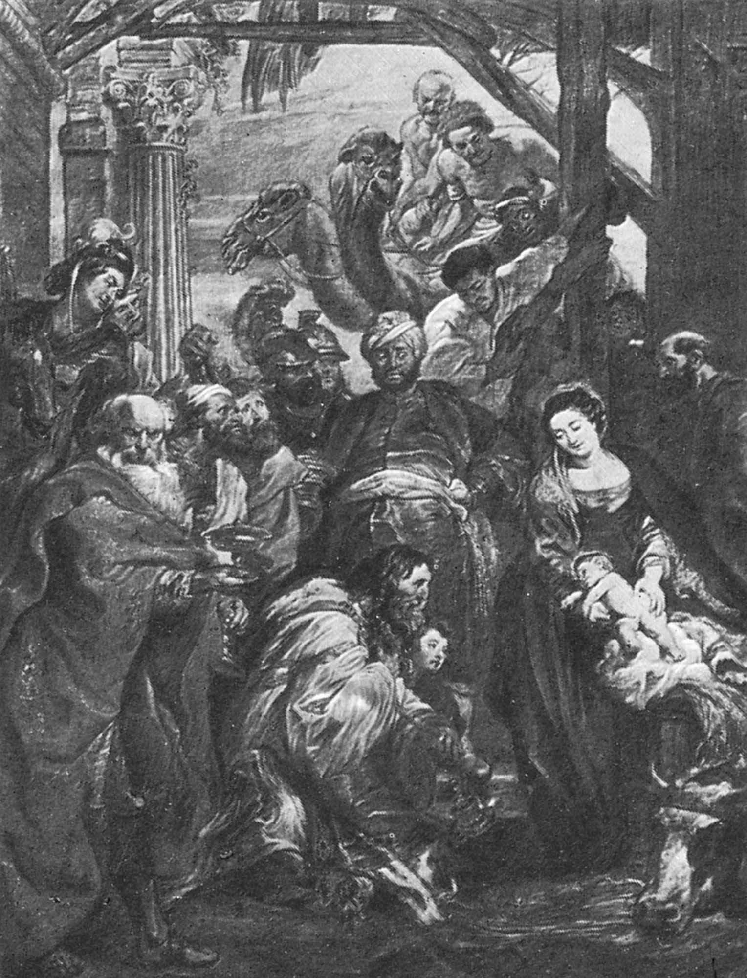 П. П. Рубенс: "Поклонение волхвов". 1624. Королевский музей изящных искусств. Антверпен.