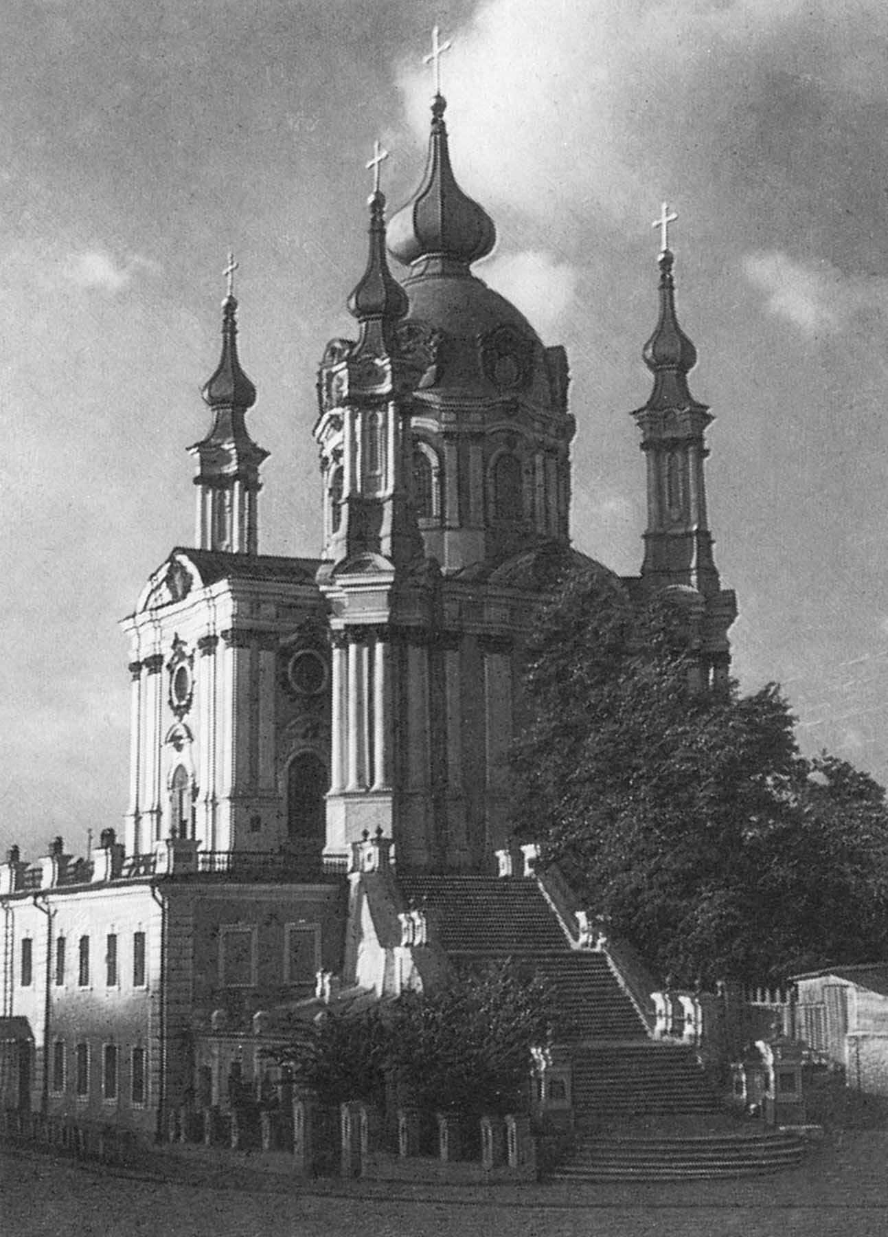 В. В. Растрелли, И. Ф. Мичурин: Андреевский собор в Киеве. 1748 - 1753. Освящён в 1767.